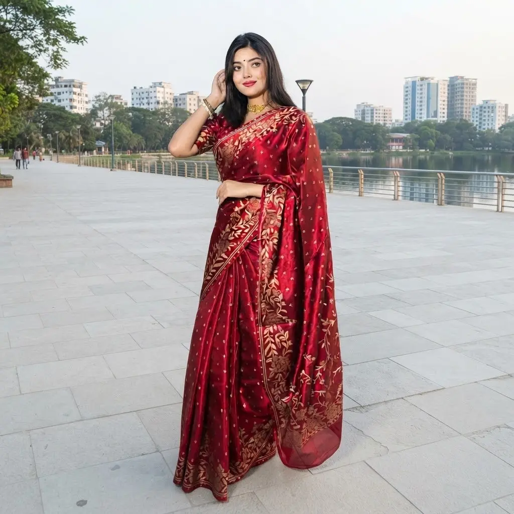 Japani Silk Sharee with Blouse Piece