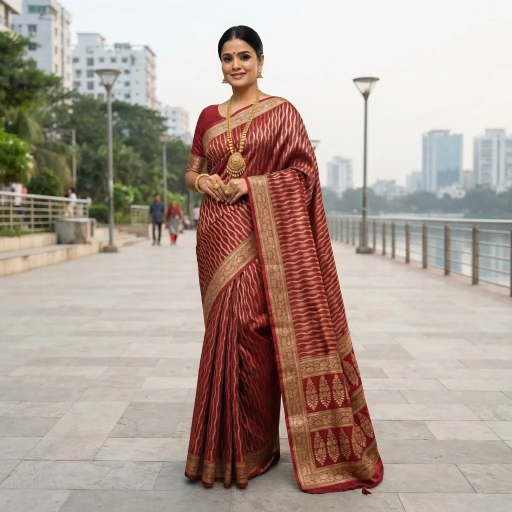 Japani Silk Sharee with Blouse Piece