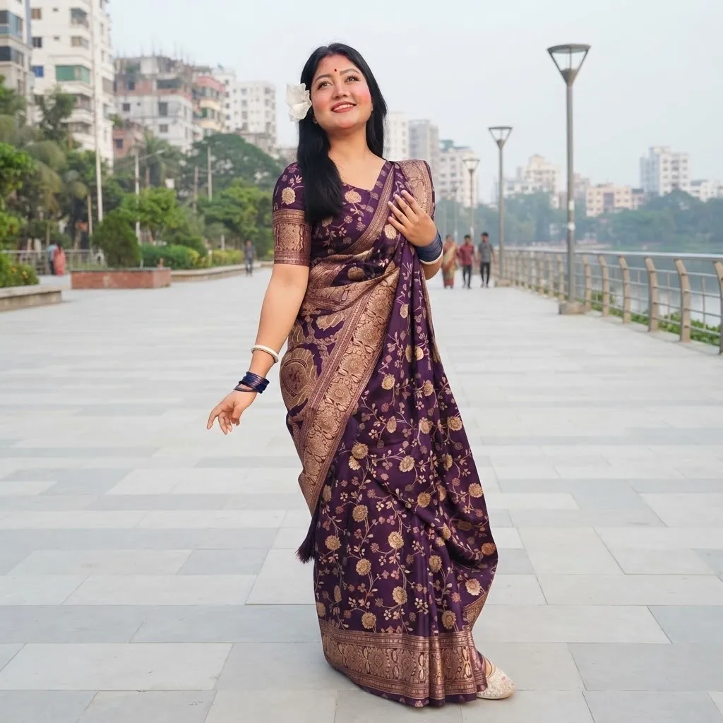 Japani Silk Sharee with Blouse Piece