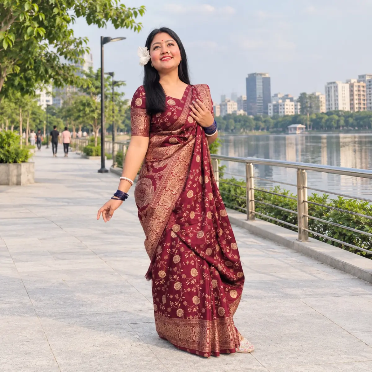 Japani Silk Sharee with Blouse Piece