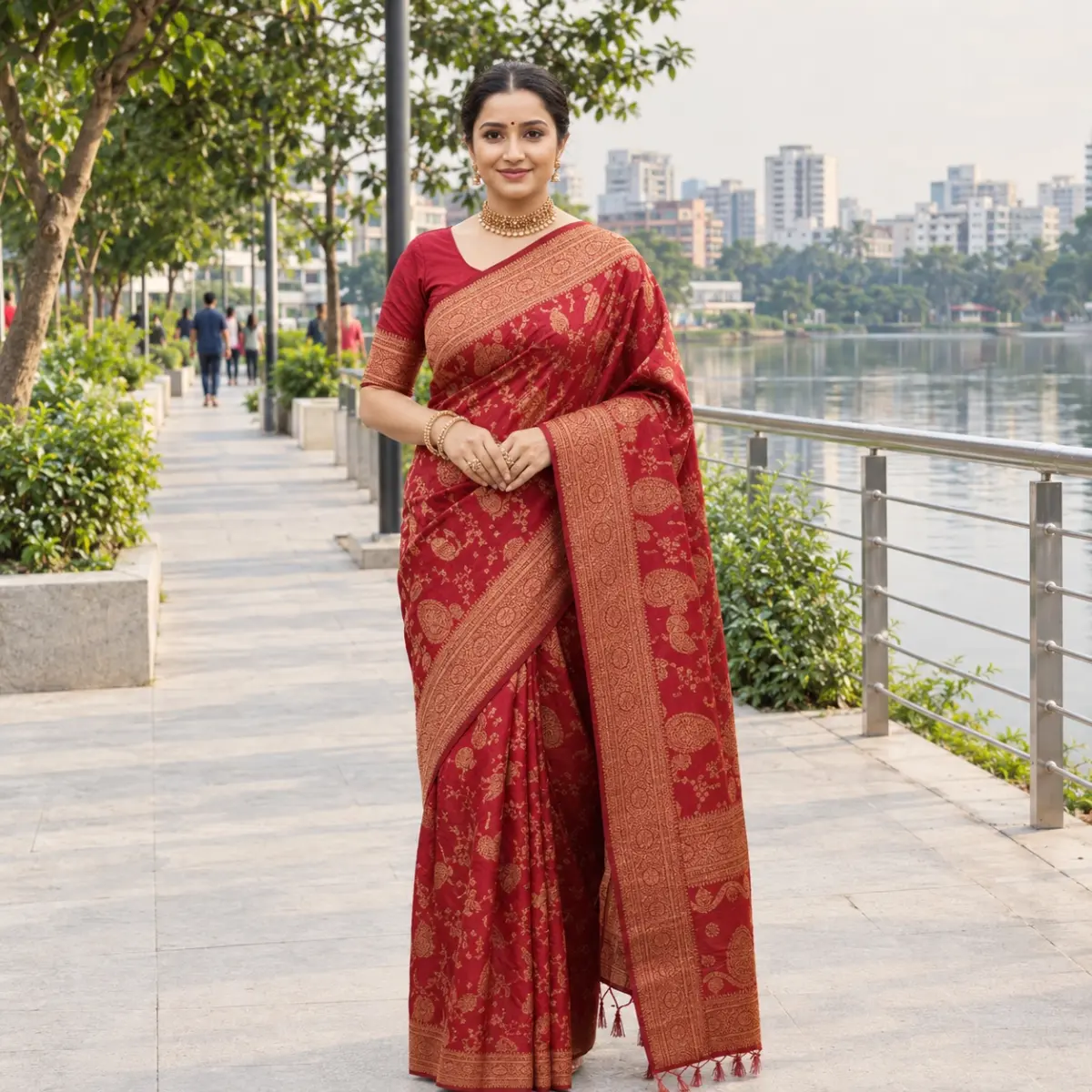 Japani Silk Sharee with Blouse Piece