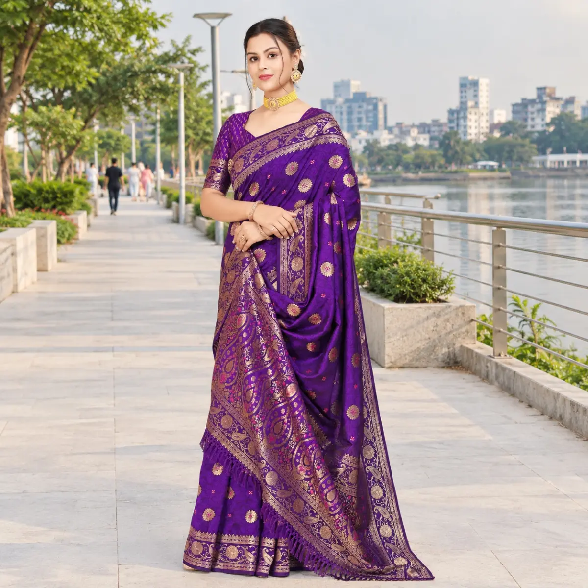 Japani Silk Sharee with Blouse Piece