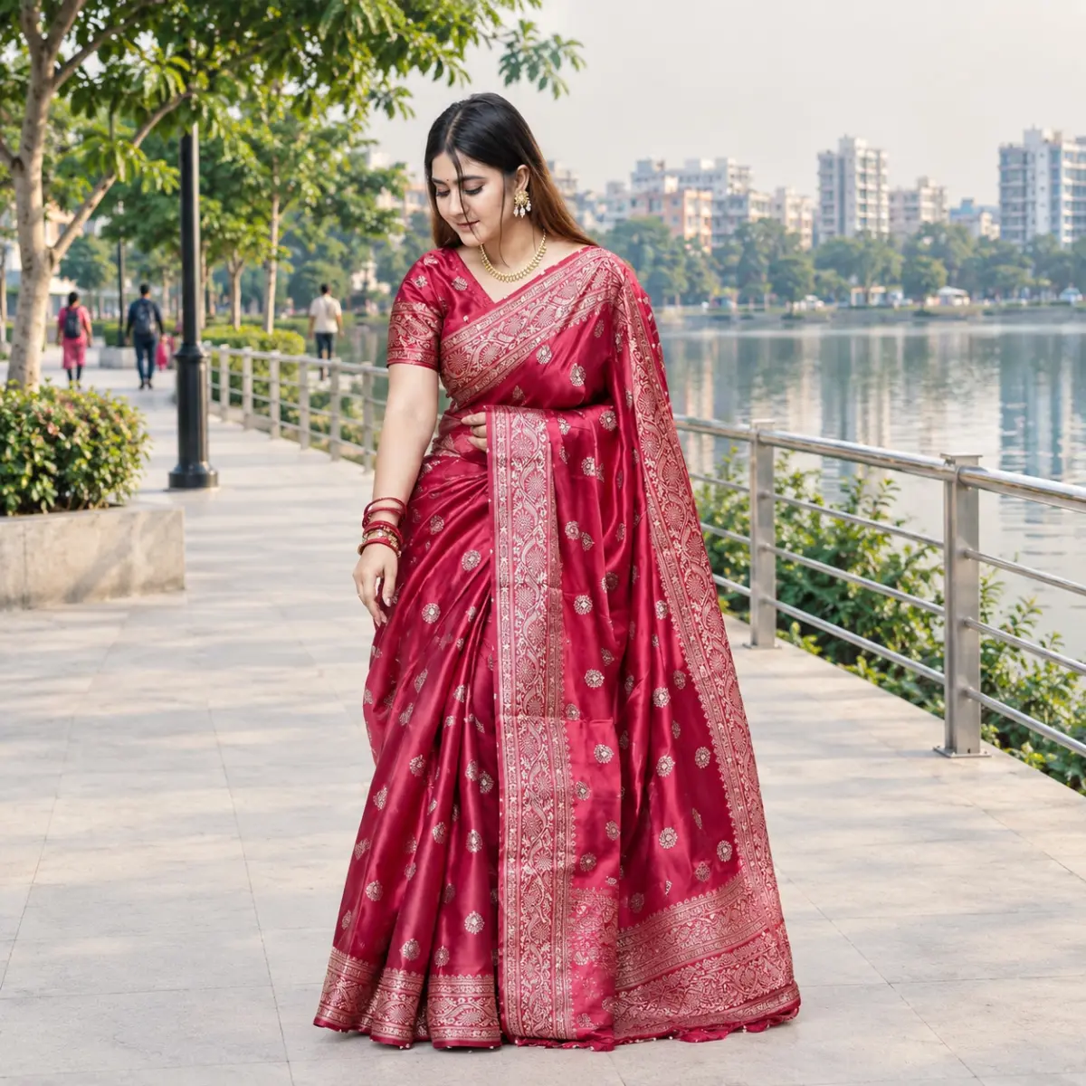 Japani Silk Sharee with Blouse Piece