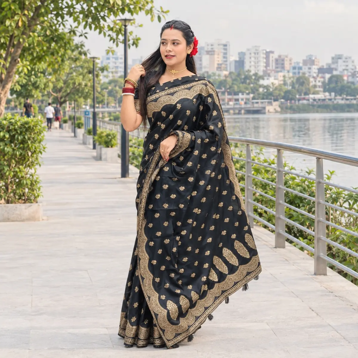Japani Silk Sharee with Blouse Piece