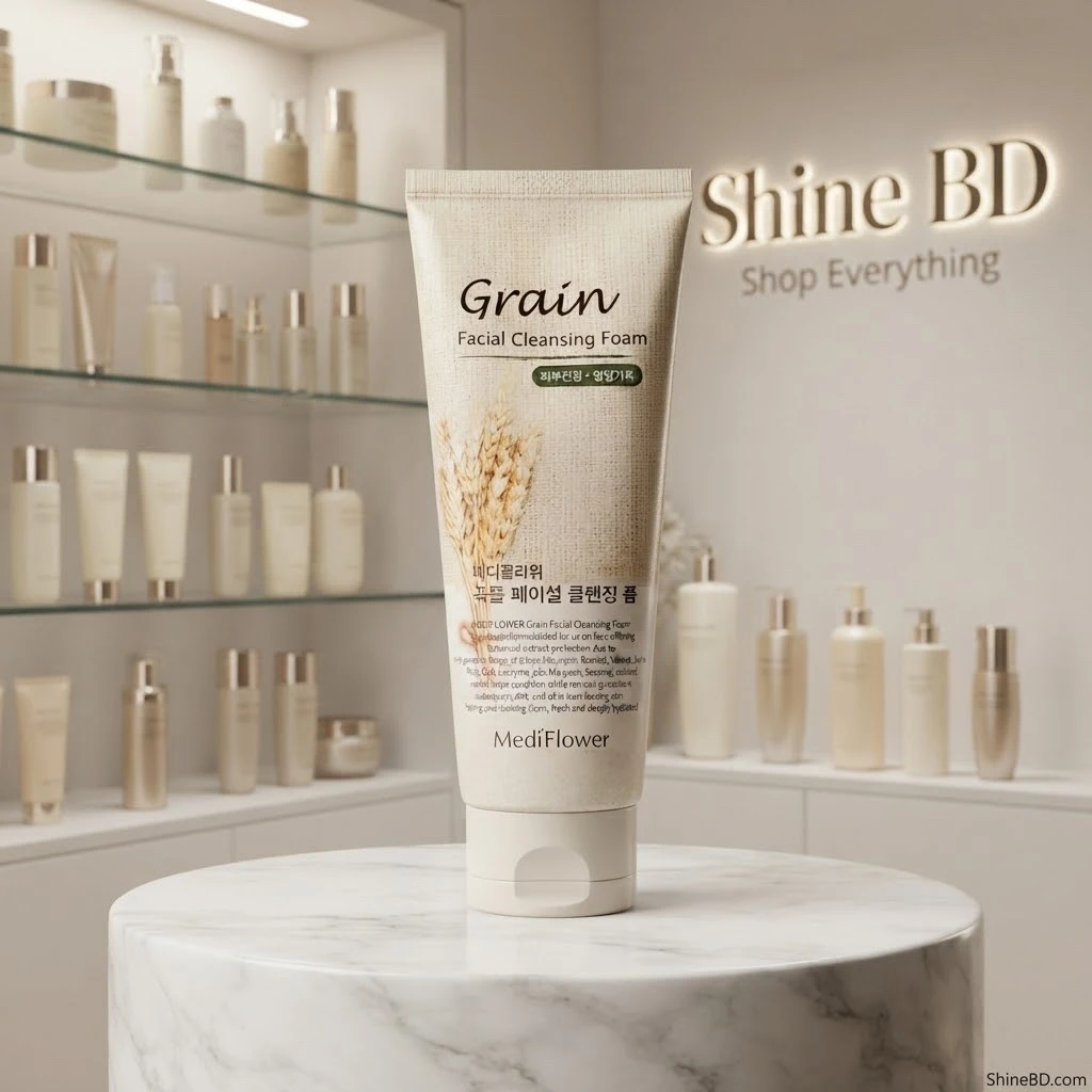 MEDIFLOWER Grain Facial Cleansing Foam 150 ml