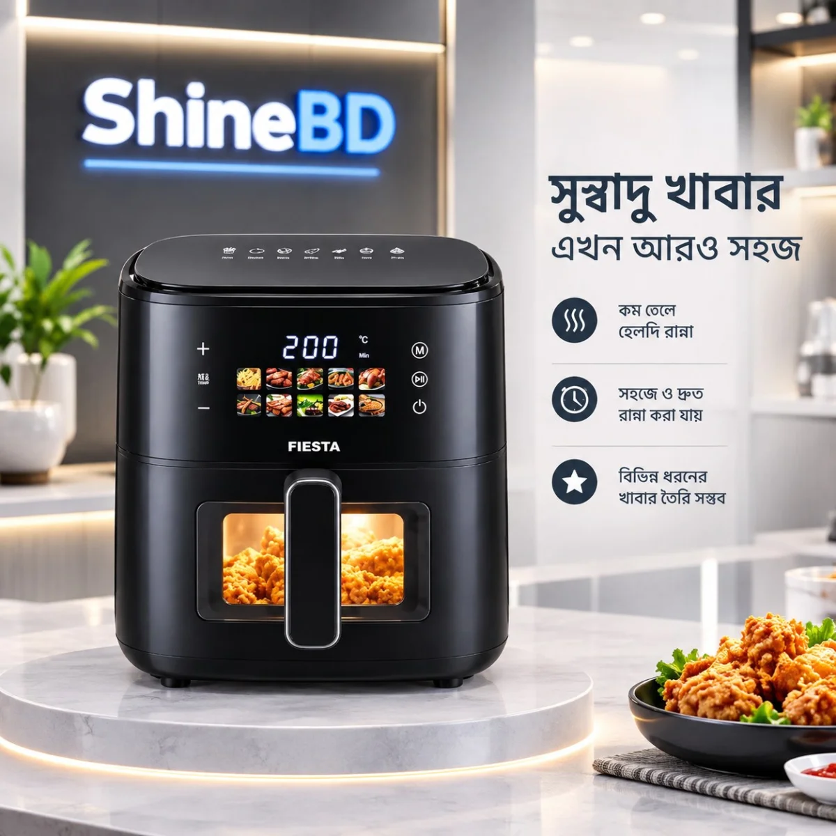 1 Piece Fiesta 5.5L Digital Inverter Air Fryer 1800W