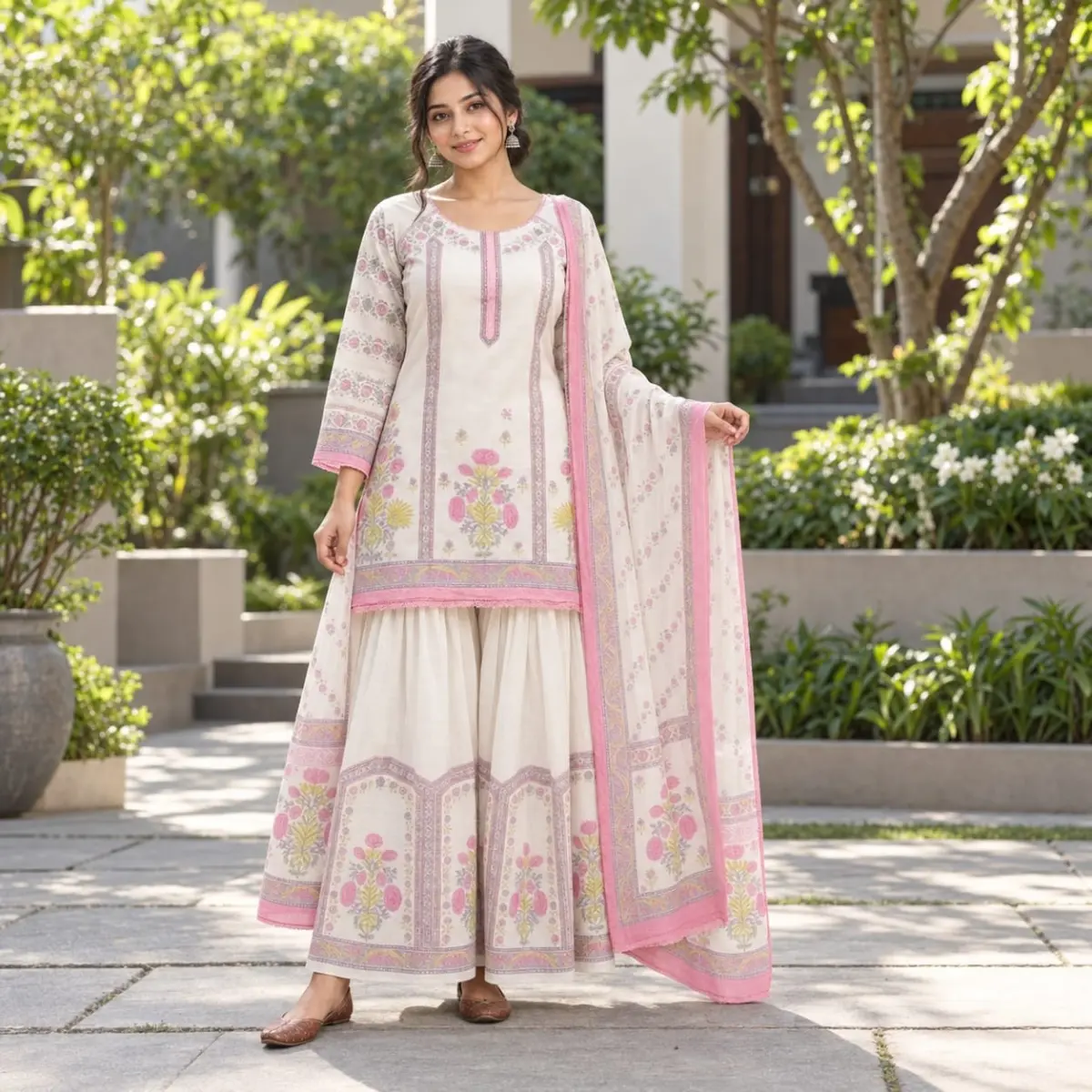 Sharara Three Piece