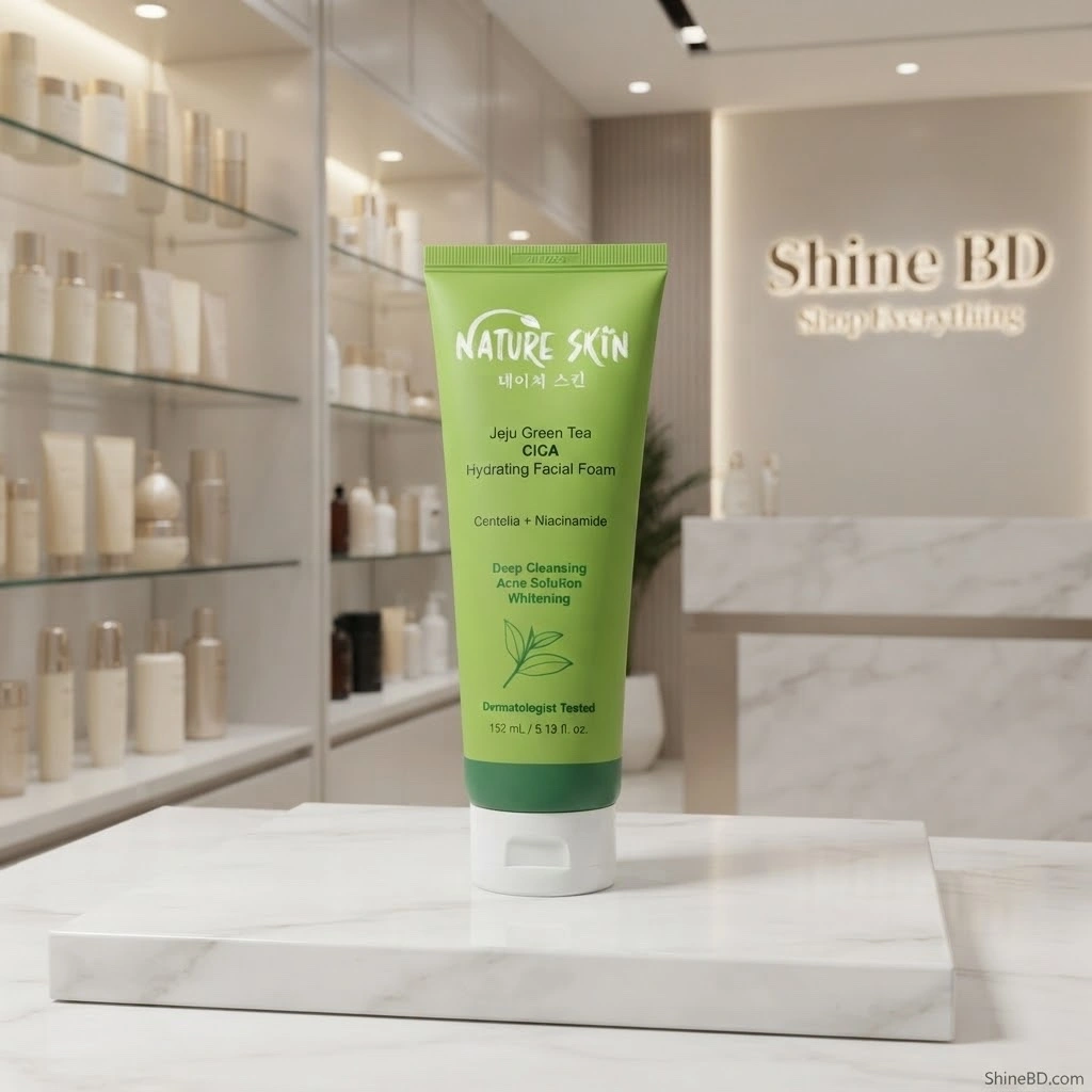 Nature Skin Jeju Green Tea CICA Hydrating Facial Foam 152 mL