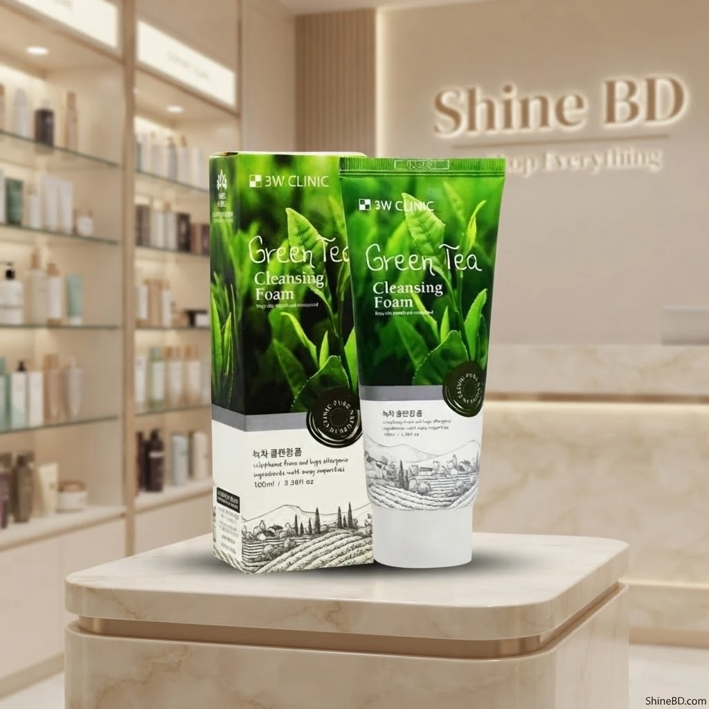 3w Clinic Green Tea Cleansing Foam 100 ml