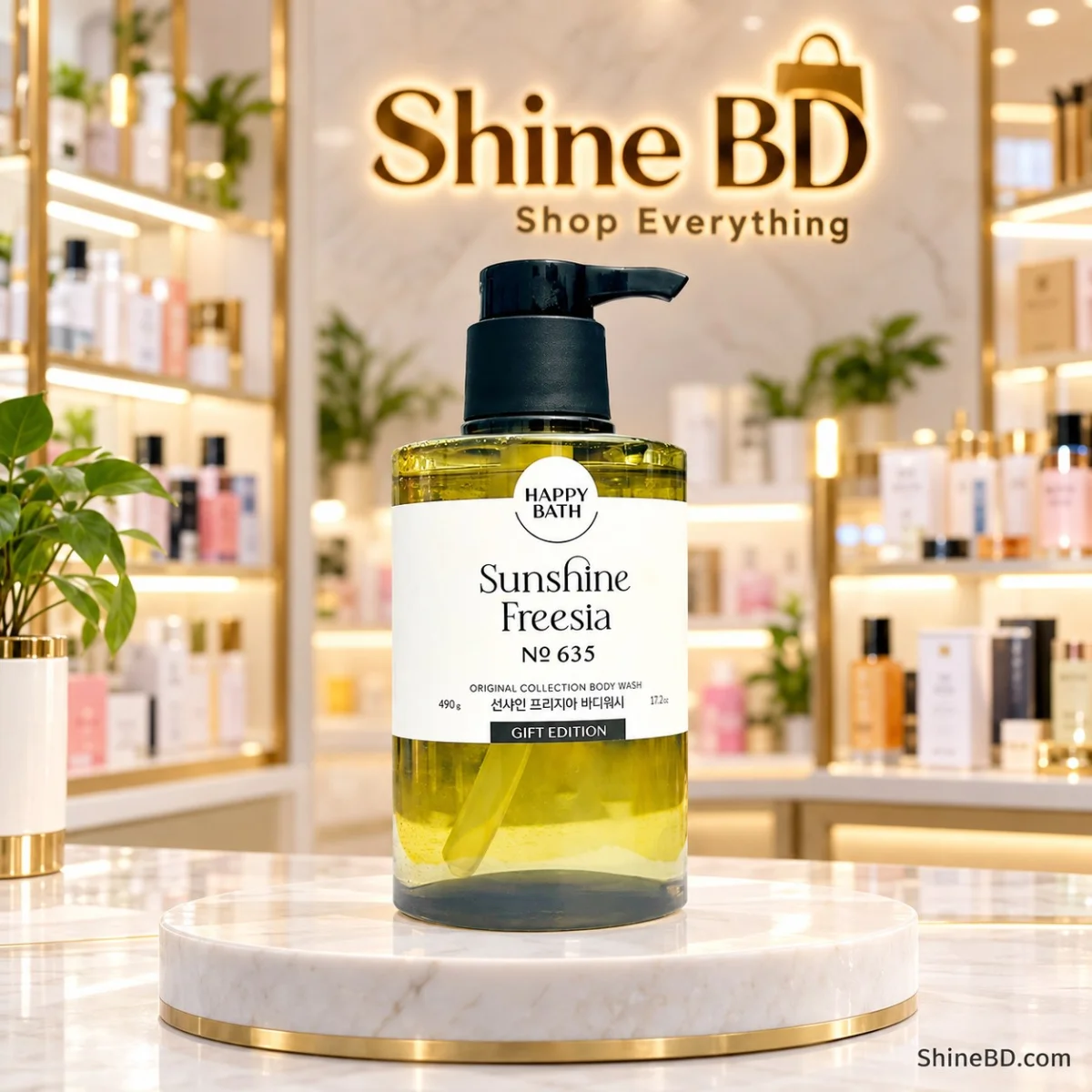 Happy Bath Original Collection Body Wash 490g - SUNSHINE FREESIA NO 635