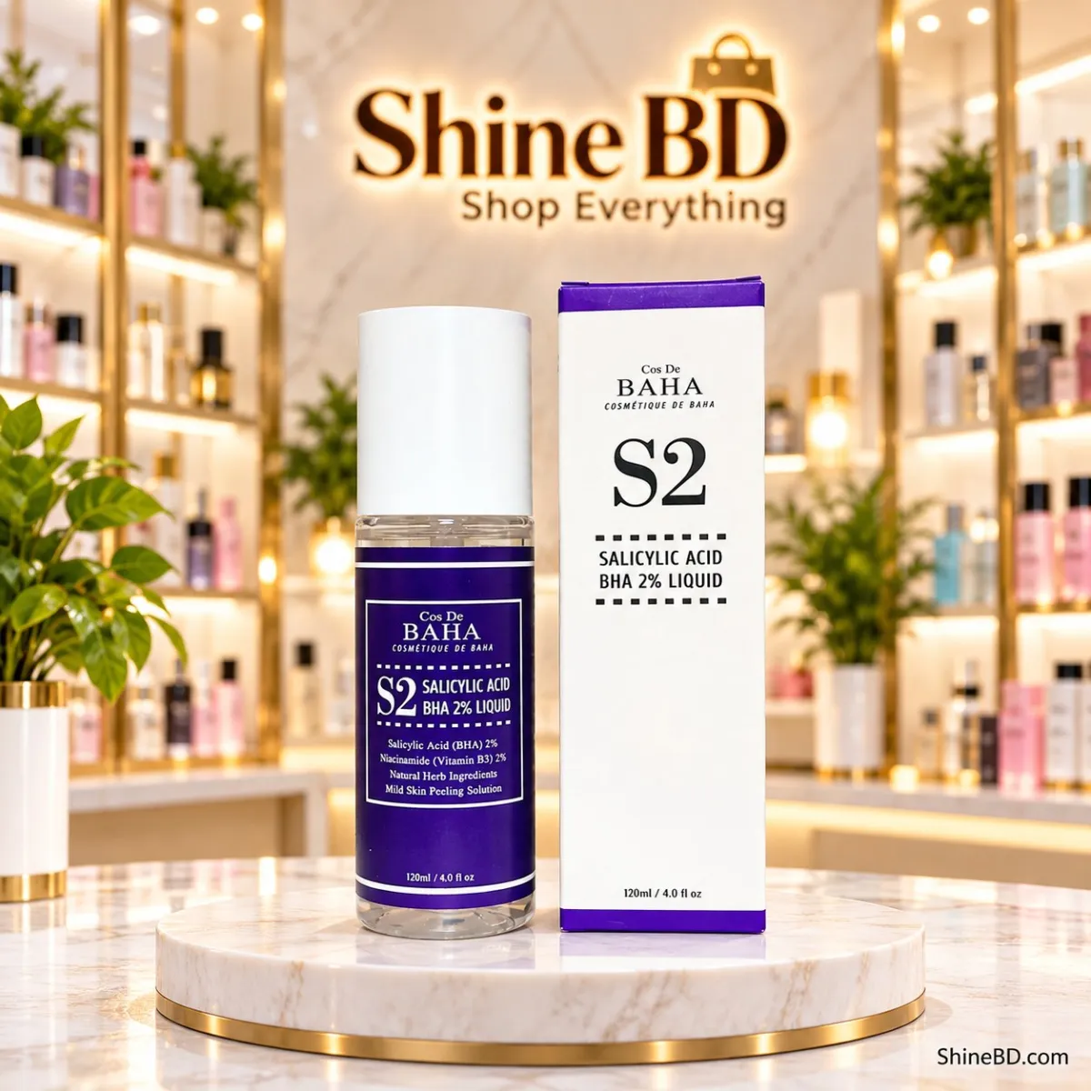 Cos De Baha S2 Salicylic Acid BHA 2% Liquid 120 ml