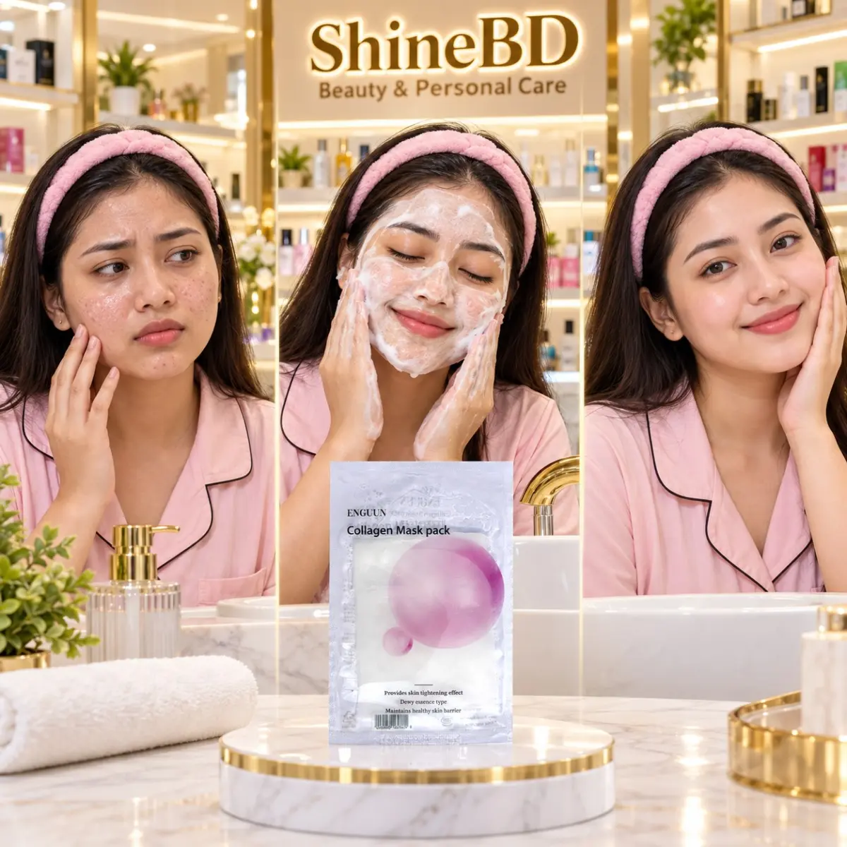Enguun Mask Pack (Sheet Mask) - COLLAGEN