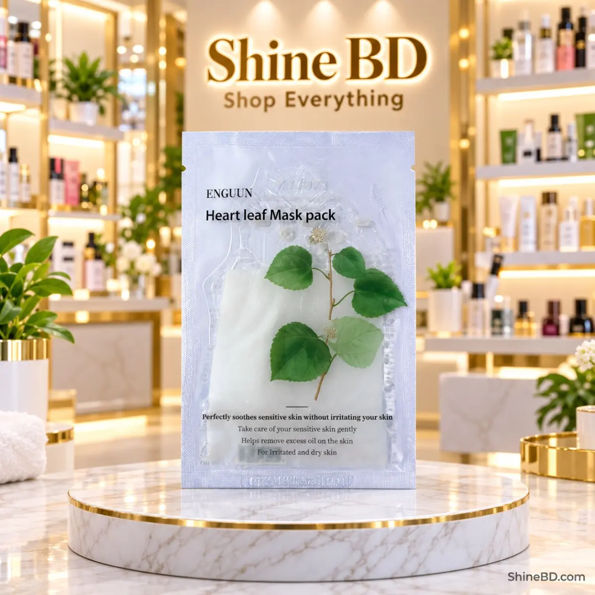 Enguun Mask Pack (Sheet Mask) - HEART LEAF