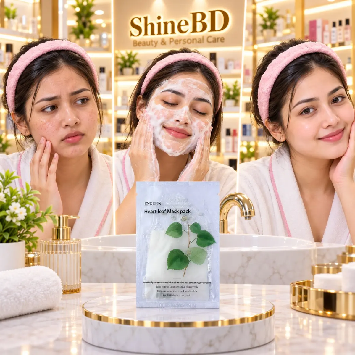 Enguun Mask Pack (Sheet Mask) - HEART LEAF