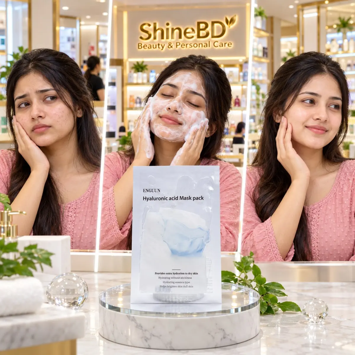Enguun Mask Pack (Sheet Mask) - HYALURONIC ACID