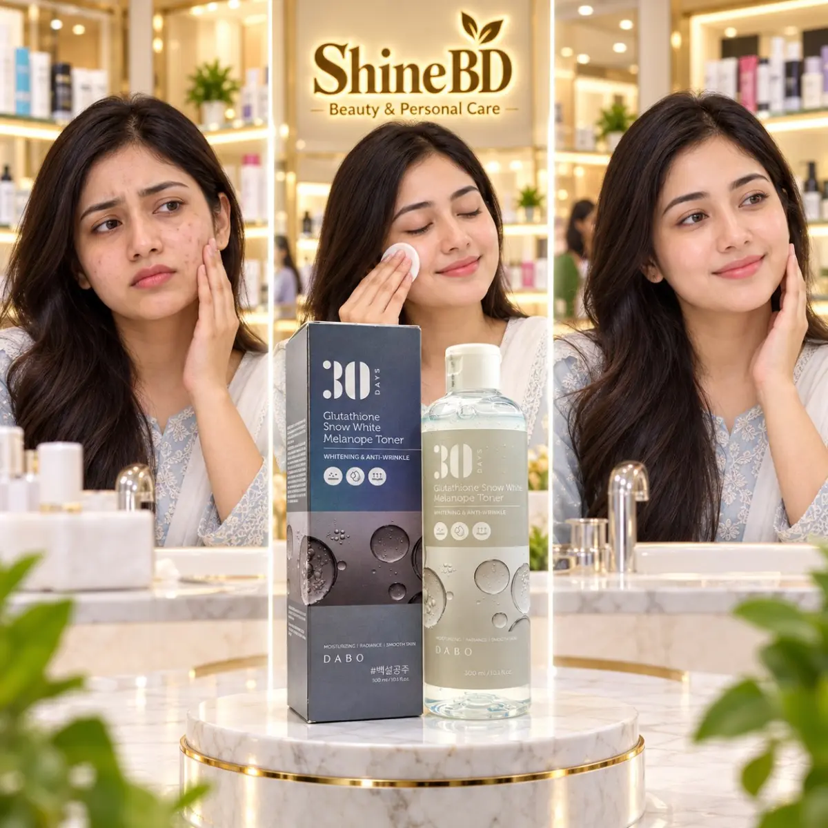 Dabo 30 Days Glutathione Snow White Melanope Toner - 150 ml