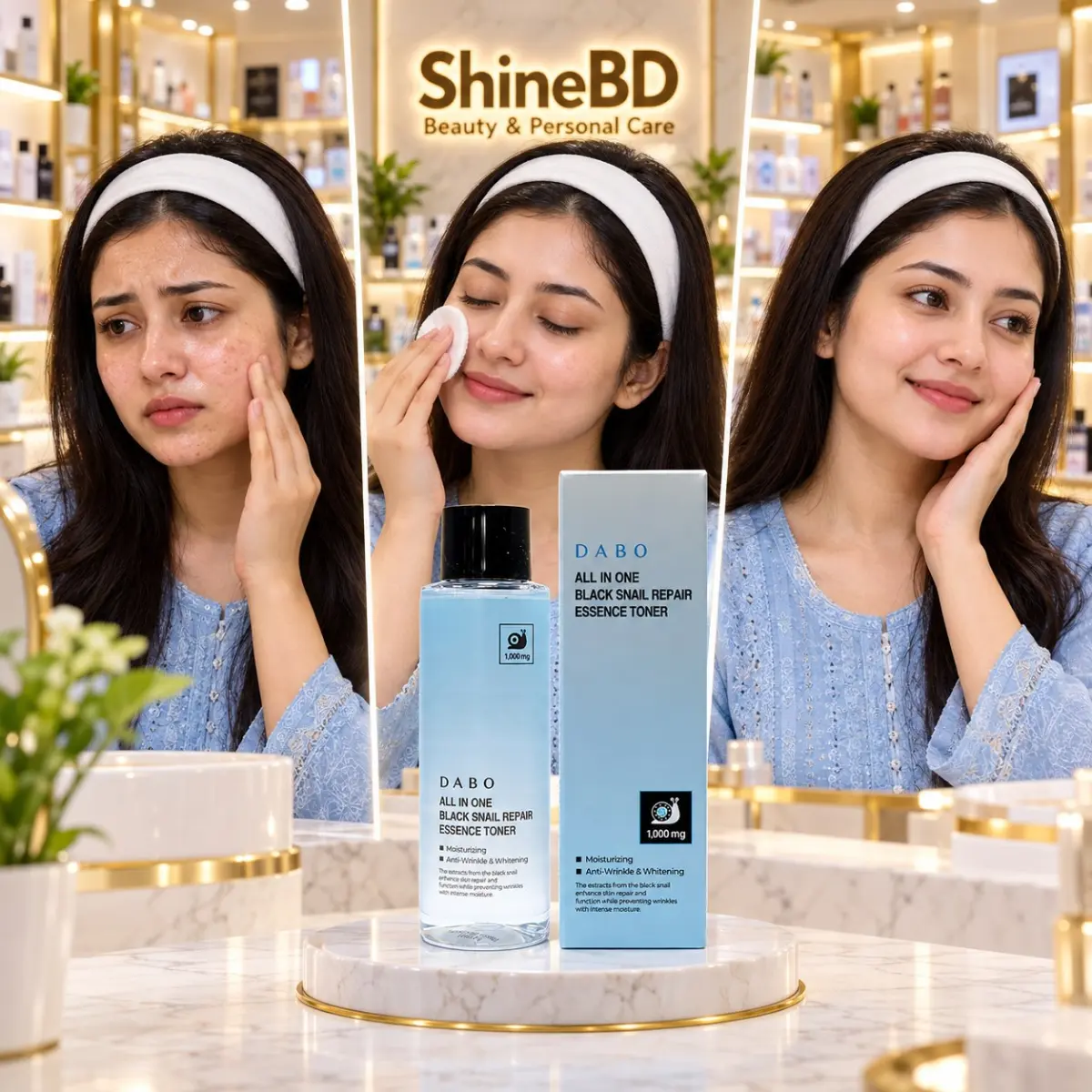 Dabo All in One Black Snail Repair Essence Toner 155 ml