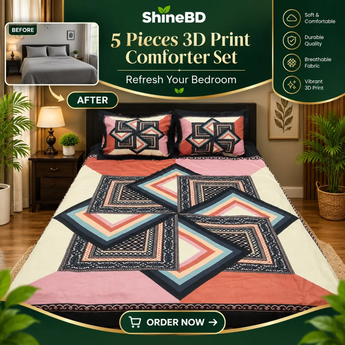 3D Print Comforter Set