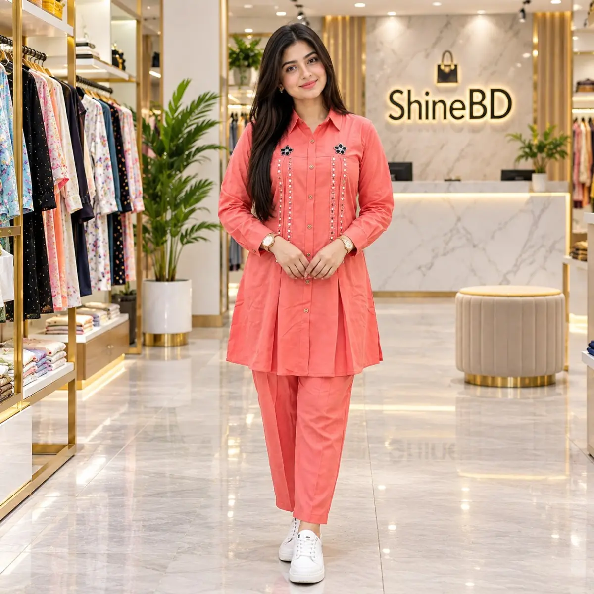 Ladies Pant and Shirt Two Piece