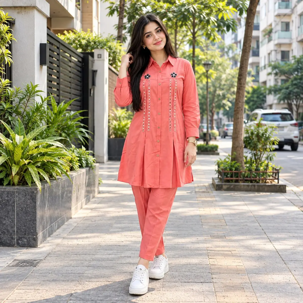 Ladies Pant and Shirt Two Piece