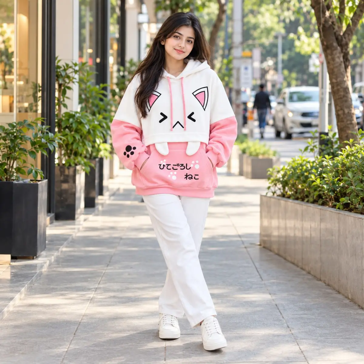 Ladies Stylish Trendy Hoodie