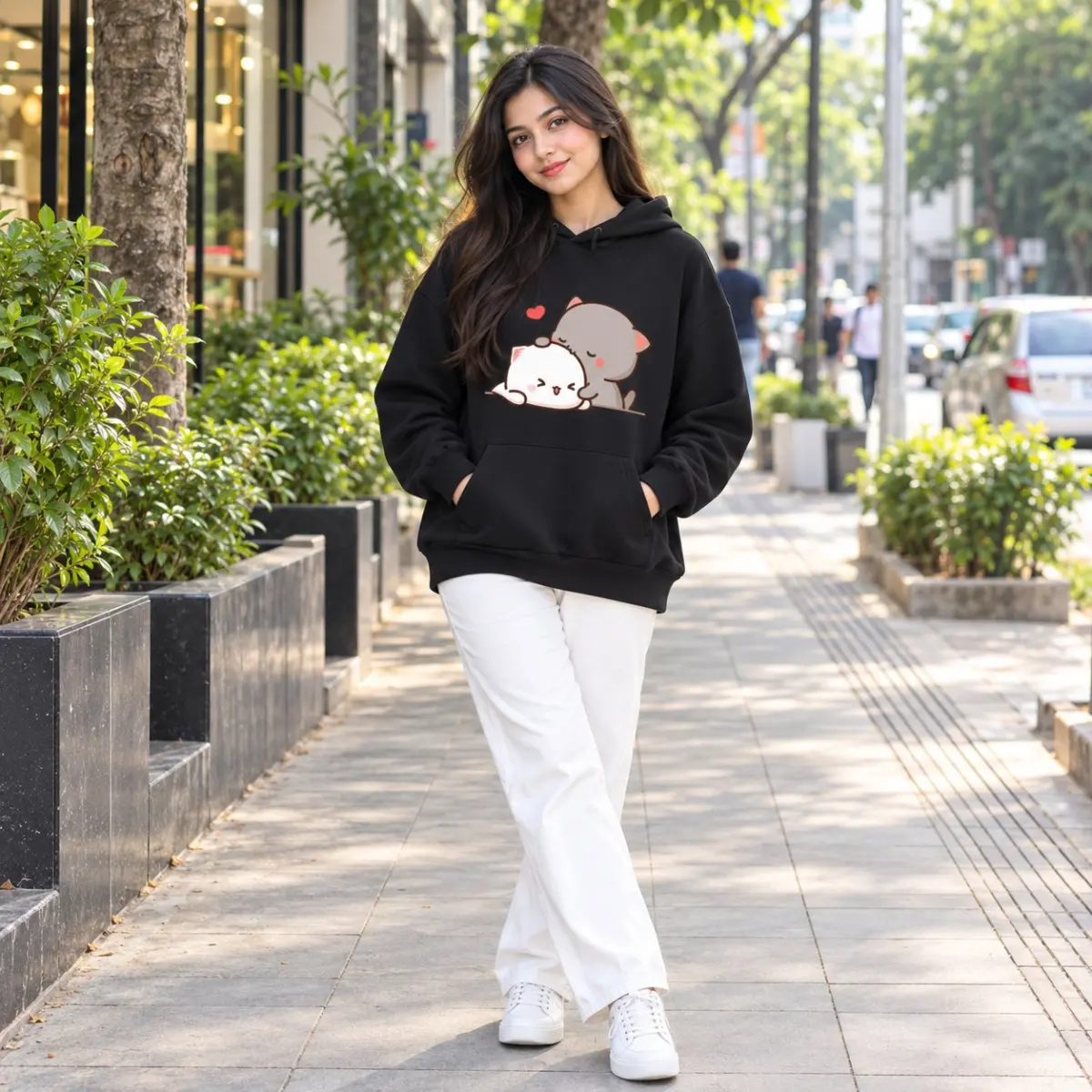 Ladies Stylish Premium Hoodie