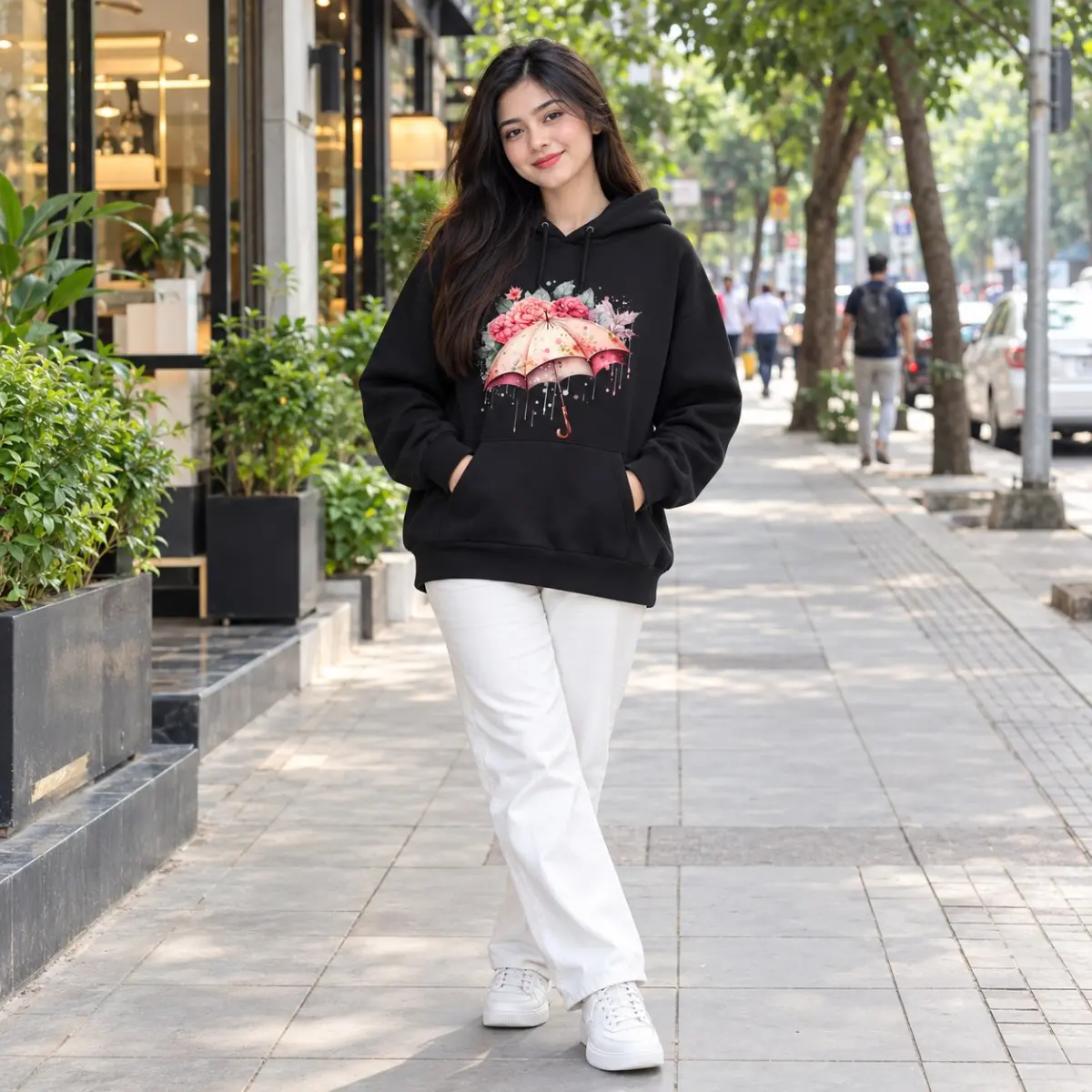Ladies Stylish Premium Hoodie