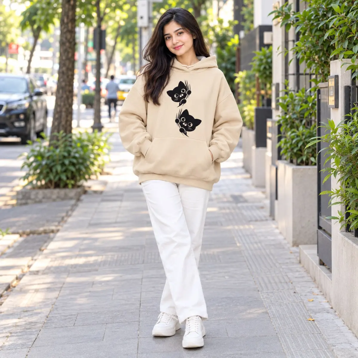 Ladies Stylish Premium Hoodie