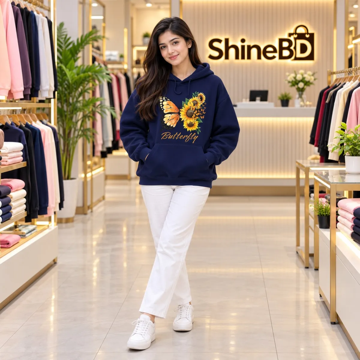 Ladies Stylish Premium Hoodie