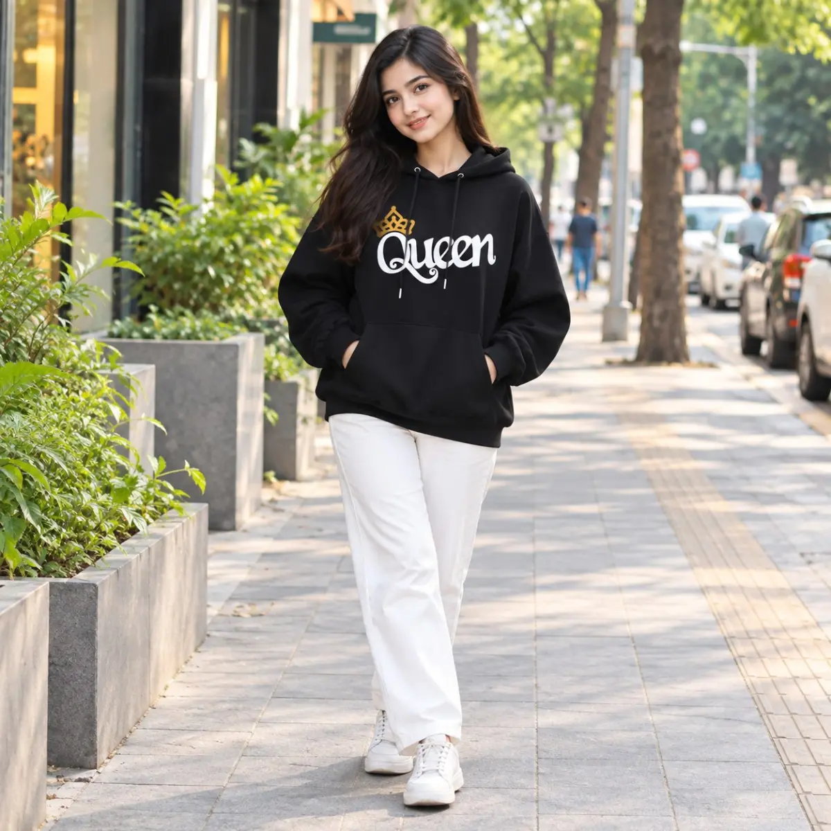 Ladies Stylish Premium Hoodie