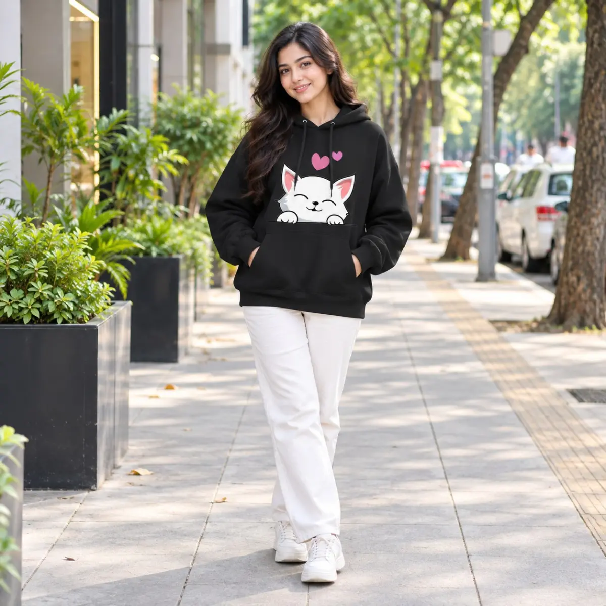 Ladies Stylish Premium Hoodie