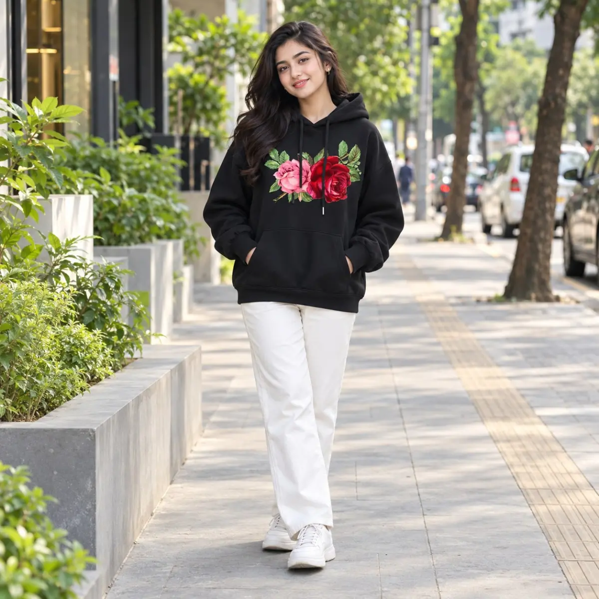 Ladies Stylish Premium Hoodie