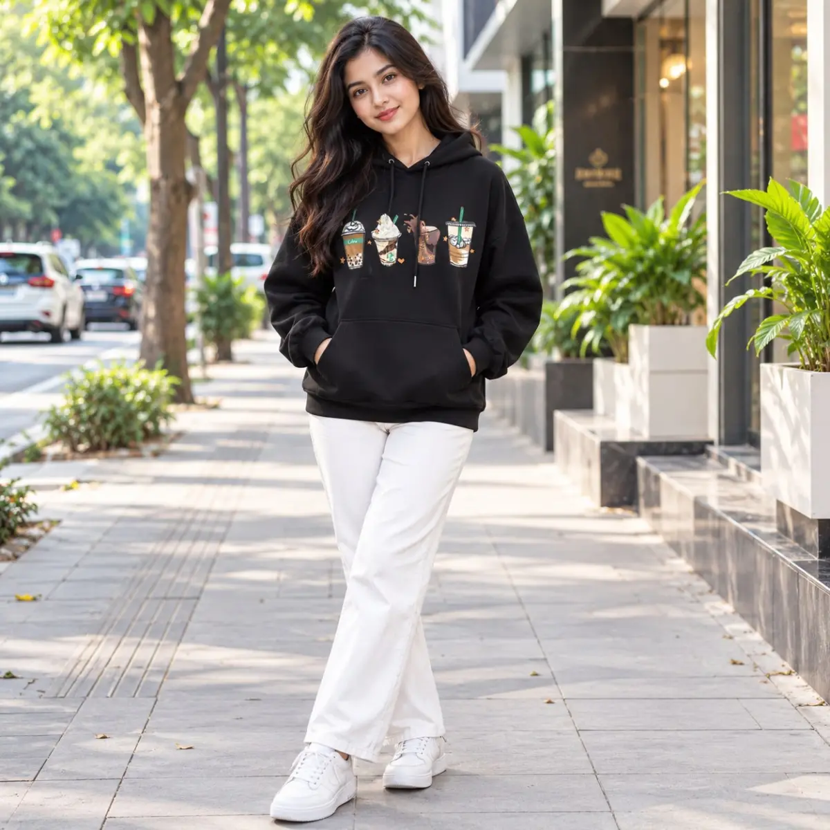 Ladies Stylish Premium Hoodie