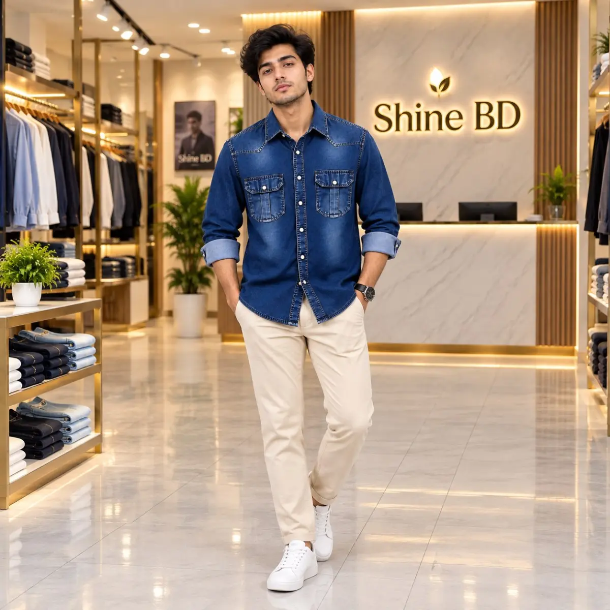Premium Trendy Denim Shirt