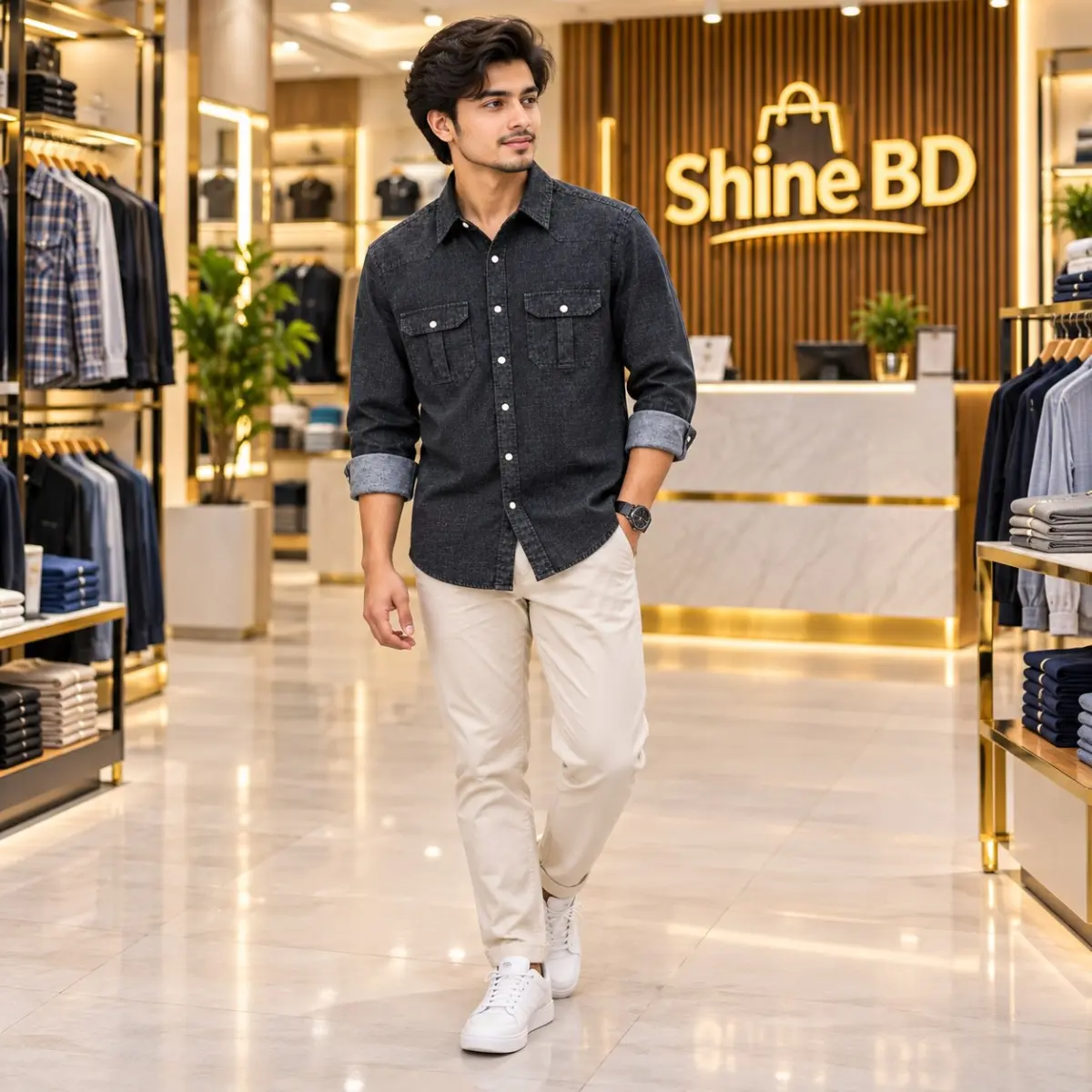 Premium Trendy Denim Shirt