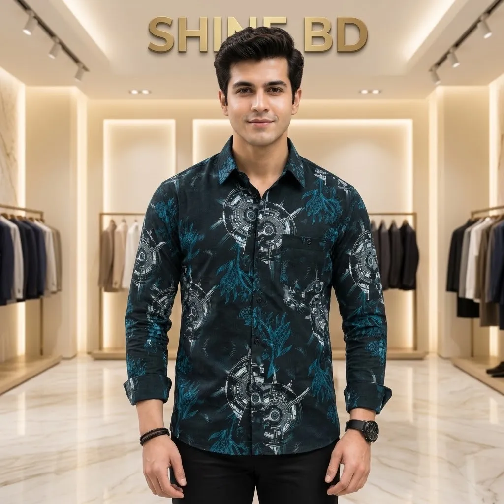 Premium China Jafran Fabrics Print Shirt