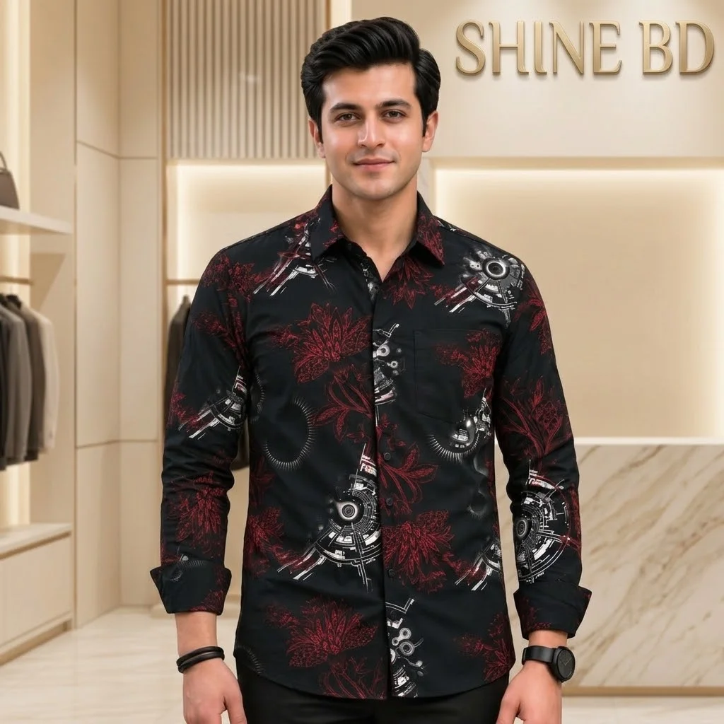 Premium China Jafran Fabrics Print Shirt