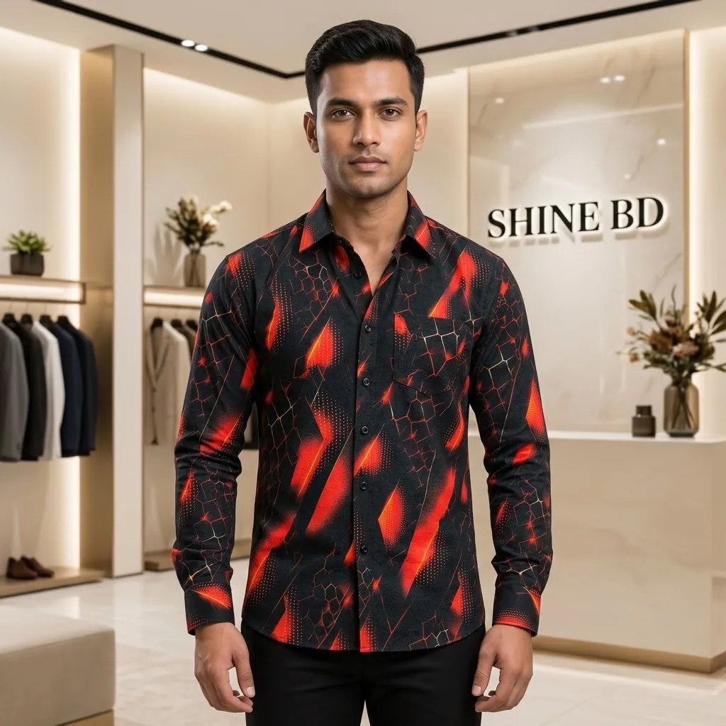 Premium China Jafran Fabrics Print Shirt