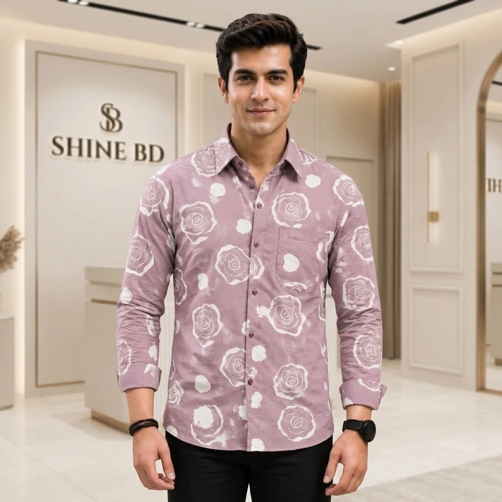 Premium China Jafran Fabrics Print Shirt