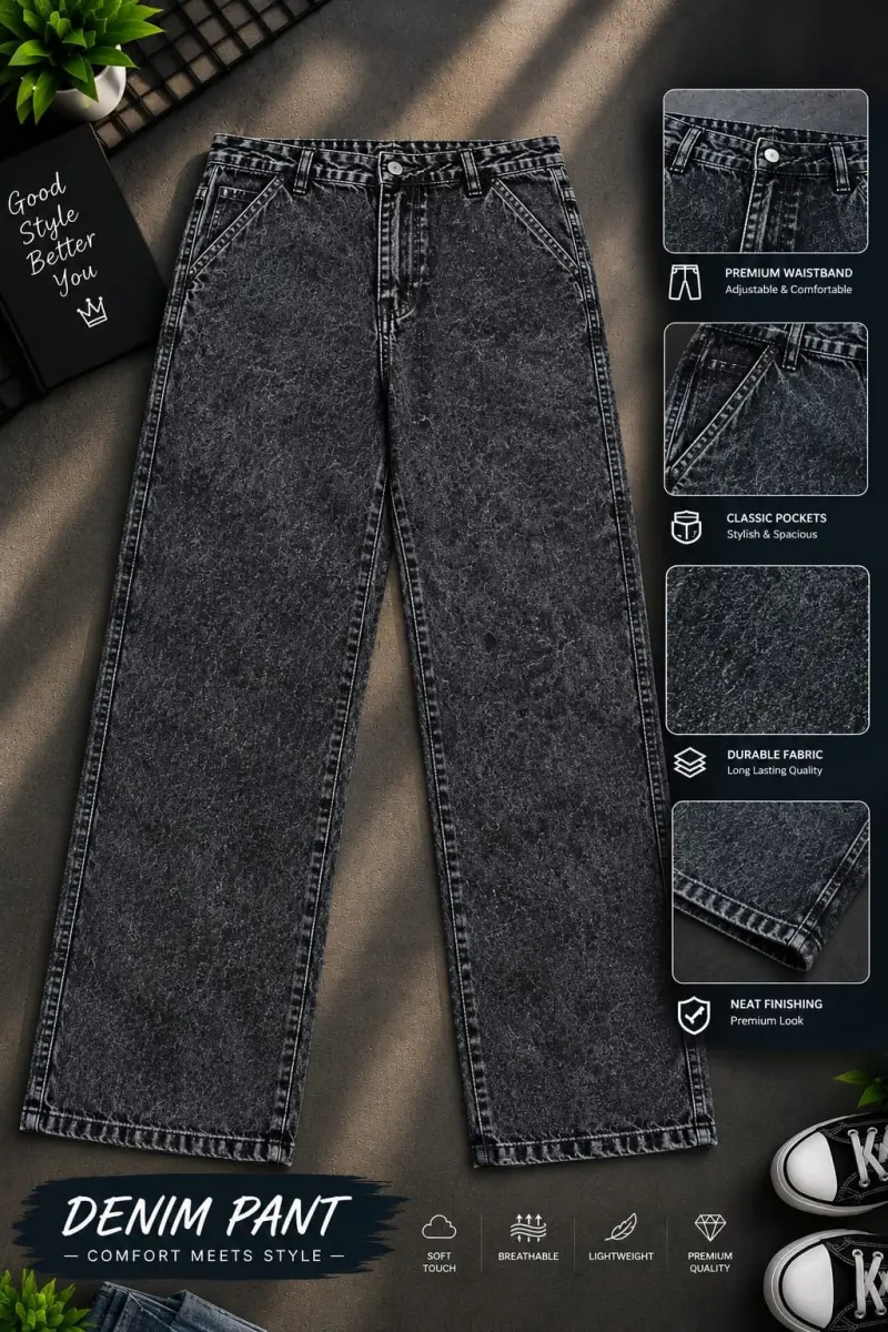 Black acid wash