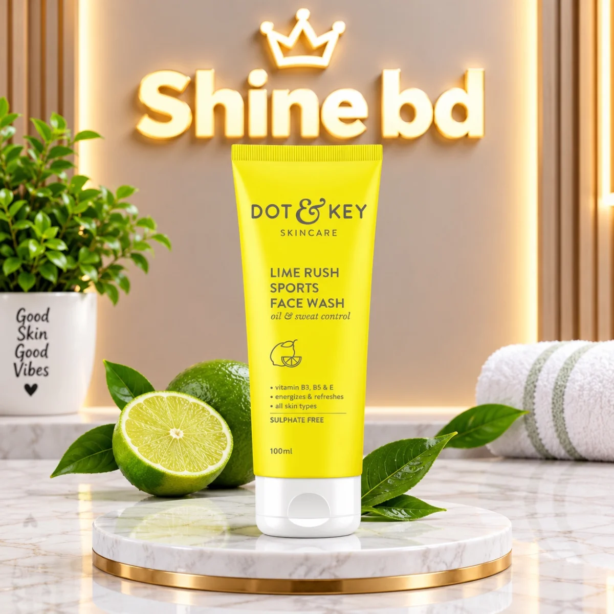 Dot & Key Lime Rush Sports Facewash