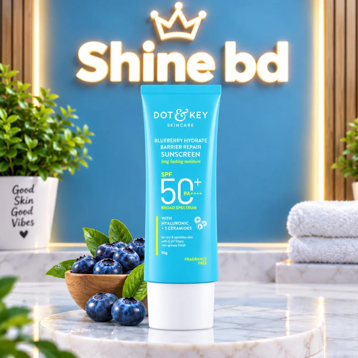 Dot & Key Blueberry Hydrate Barrier Repair Sunscreen SPF50+ PA++++