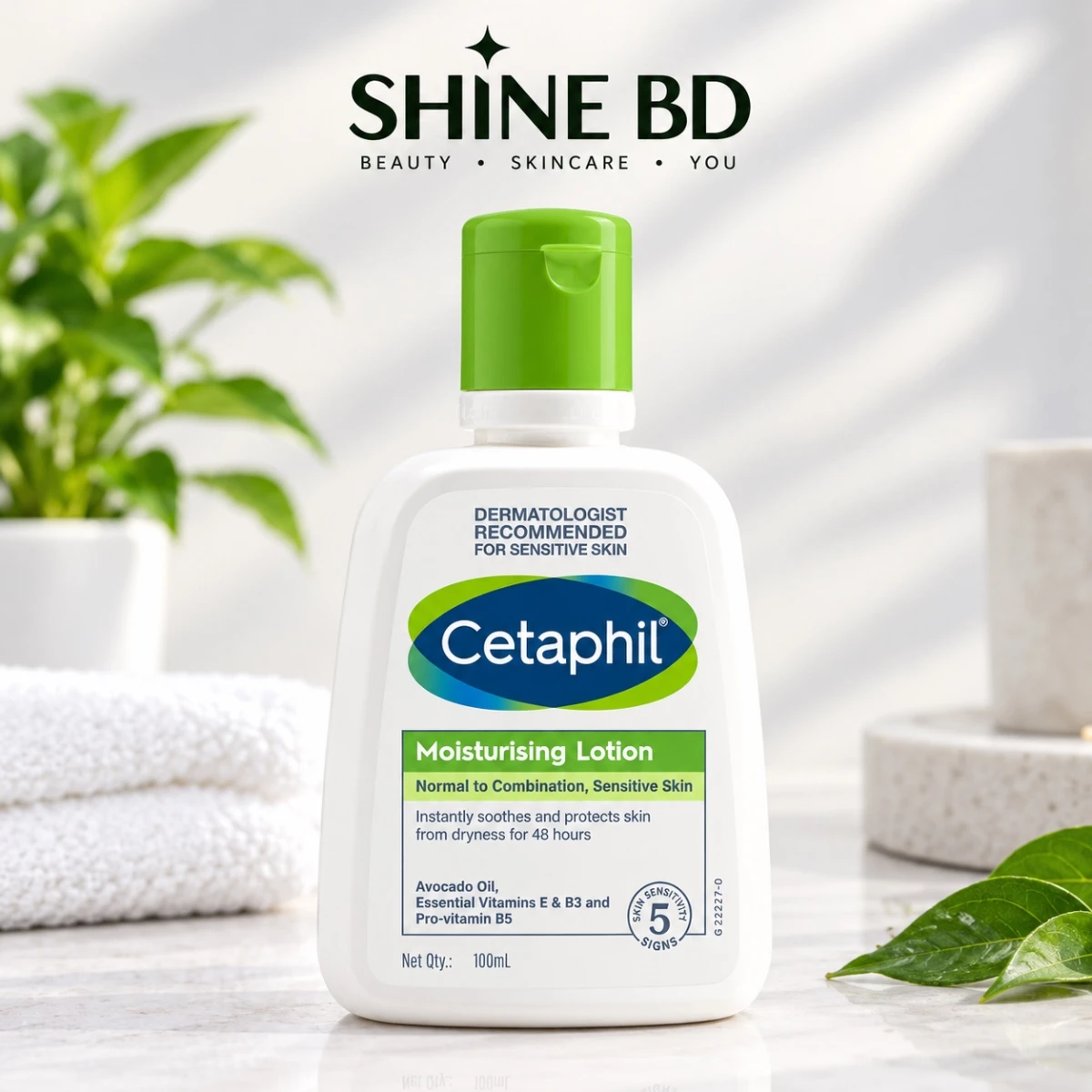 Cetaphil Moisturizing Lotion 100ml for Normal to Combination, Sensitive Skin