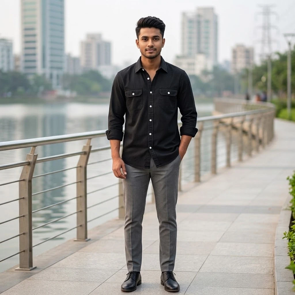 Premium Double Pocket Oxford Cotton Shirt