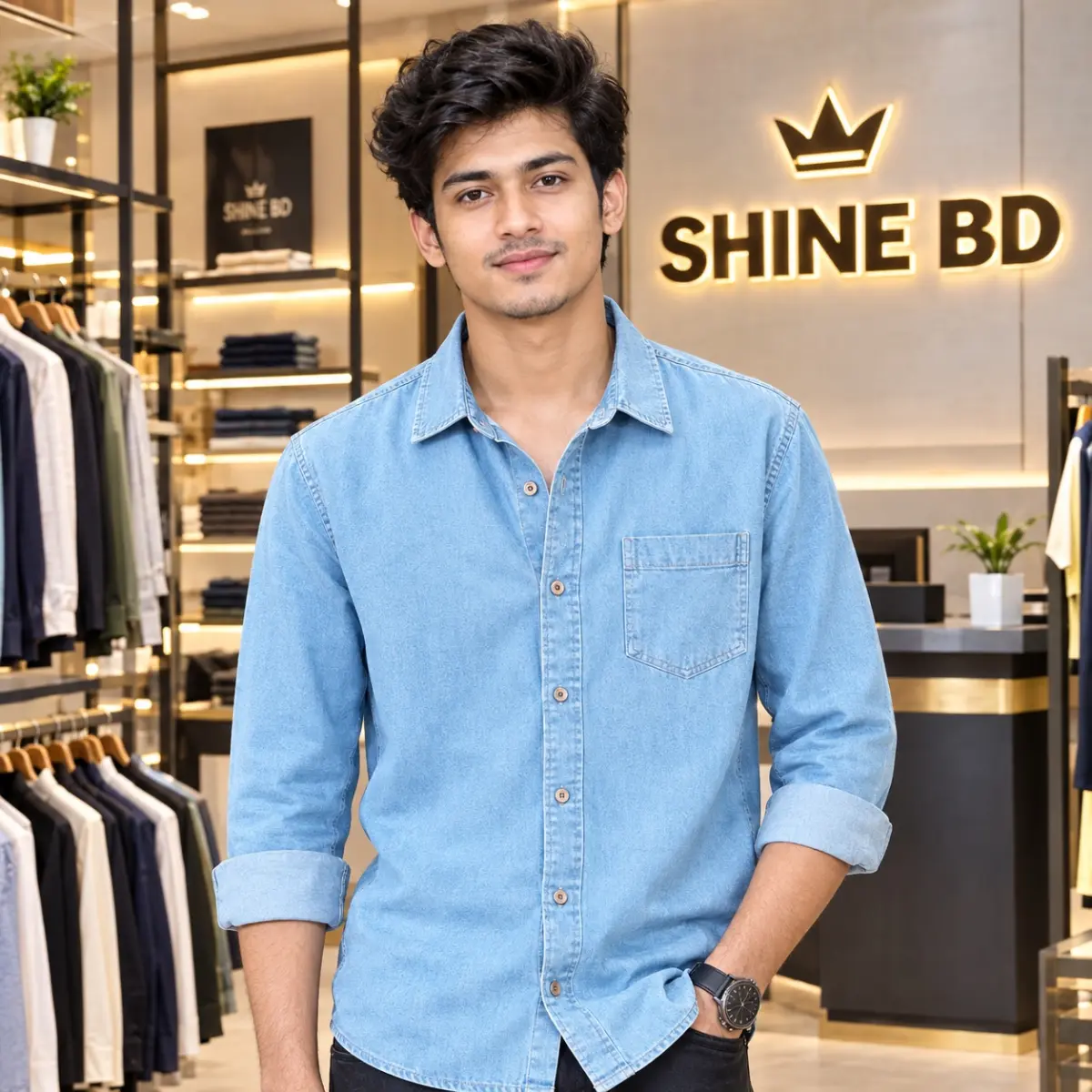Stylish Denim Shirt