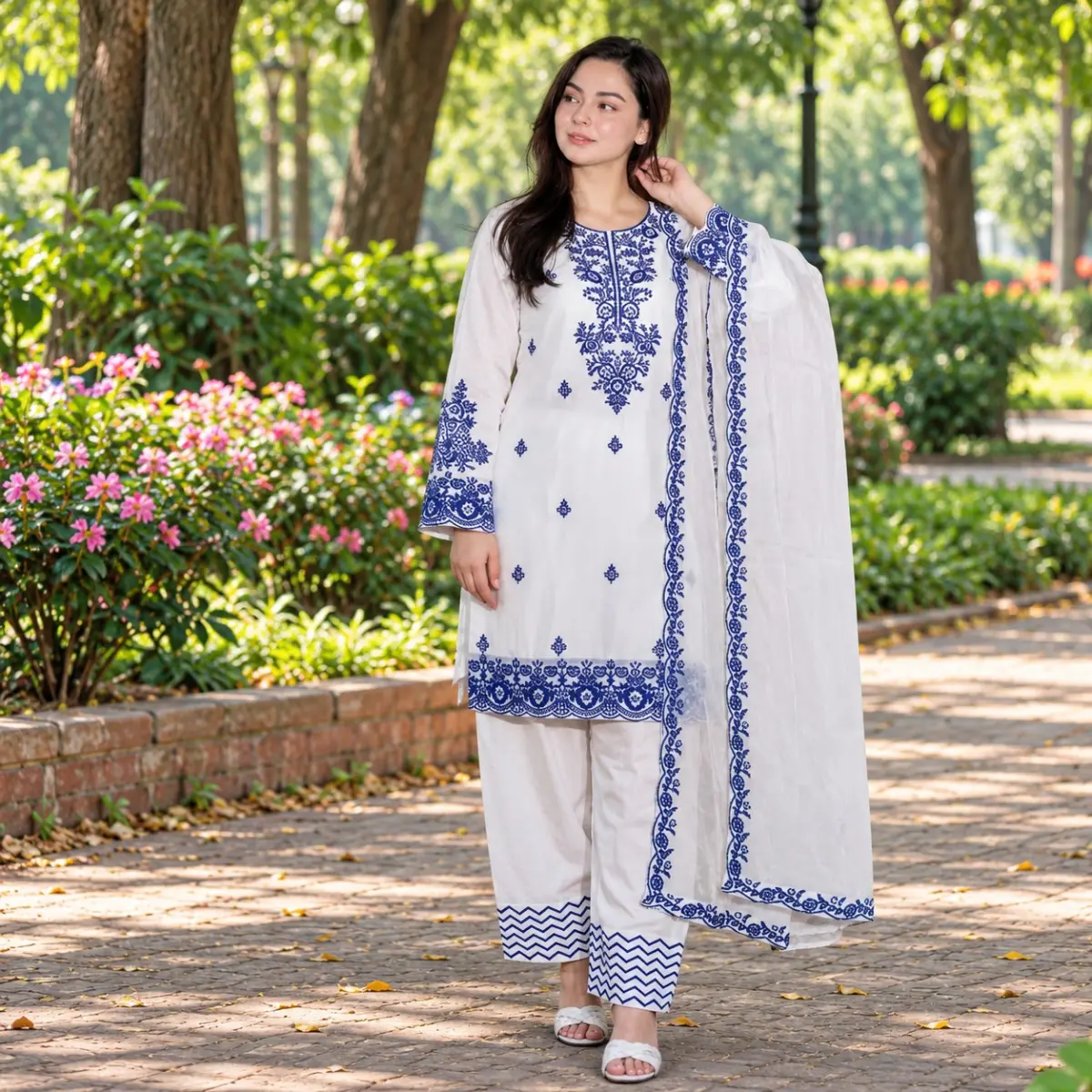 Embroidery Readymade Three Piece