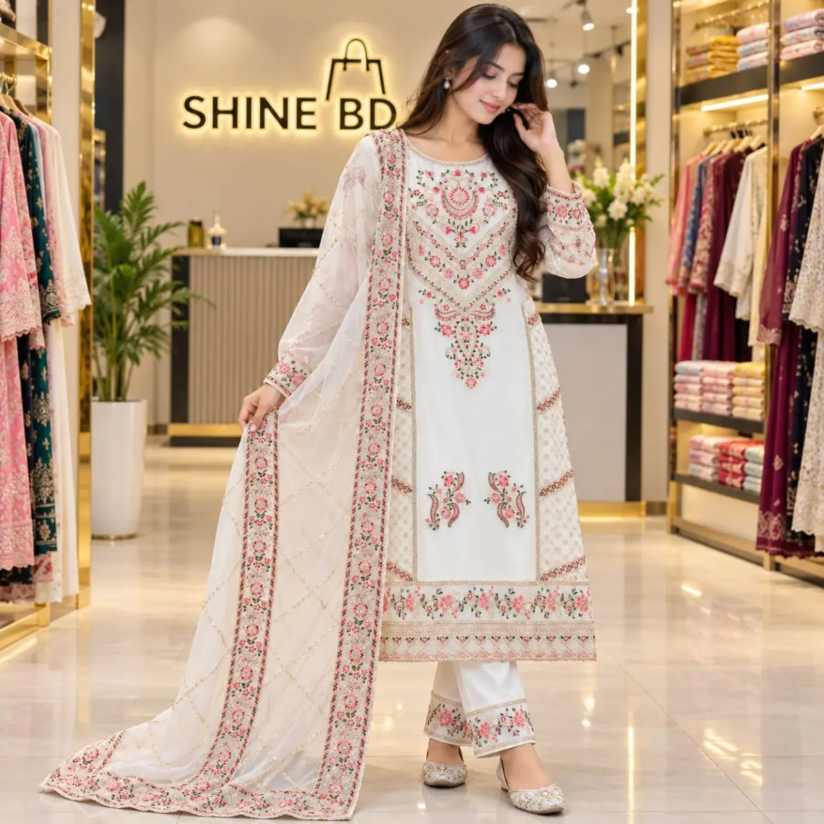 Sada Bahar Three Piece