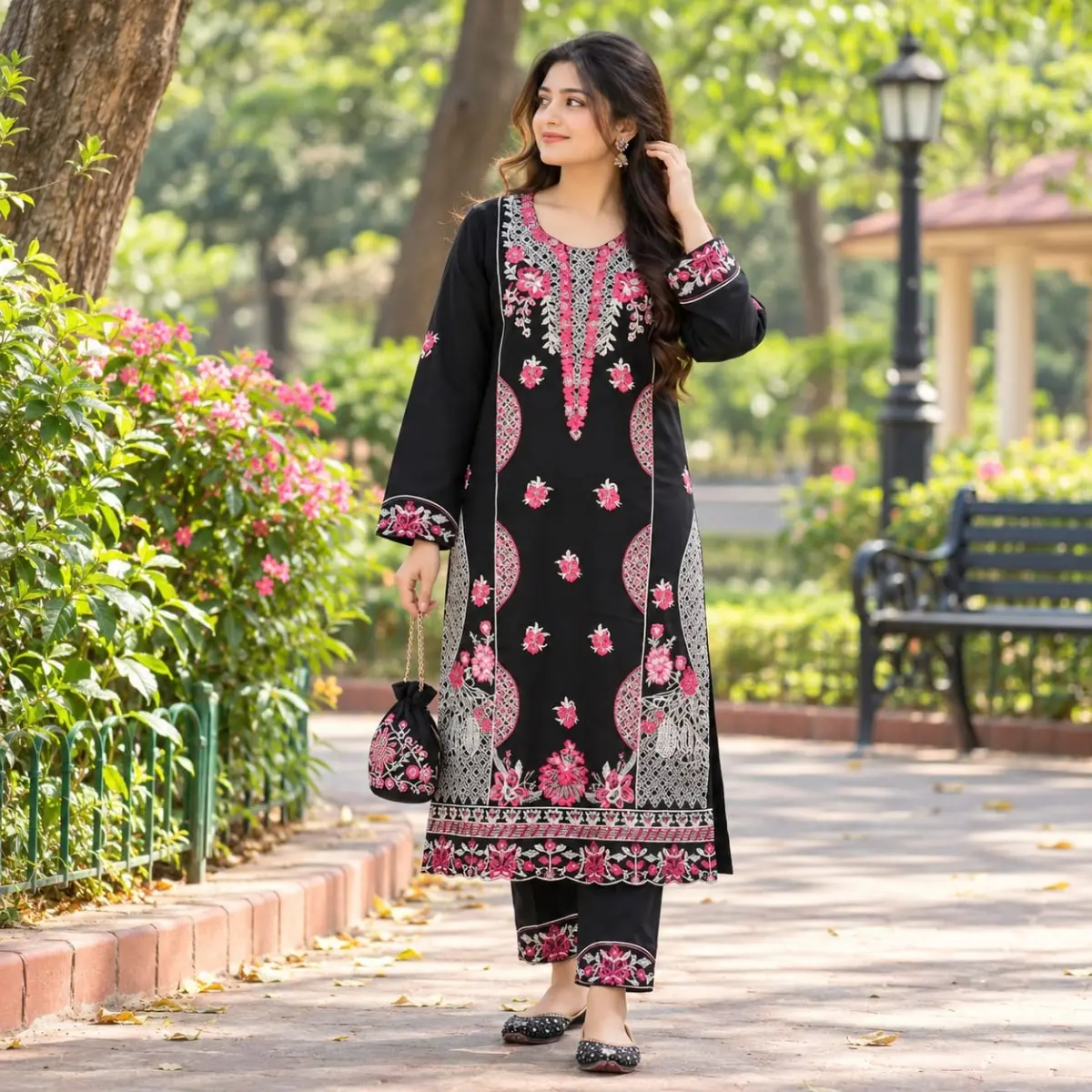 Embroidery Readymade Three Piece