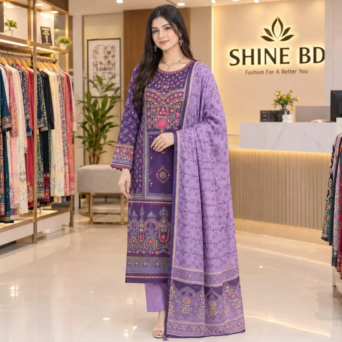 Kar Chupi Boutique Unstitched Three Piece