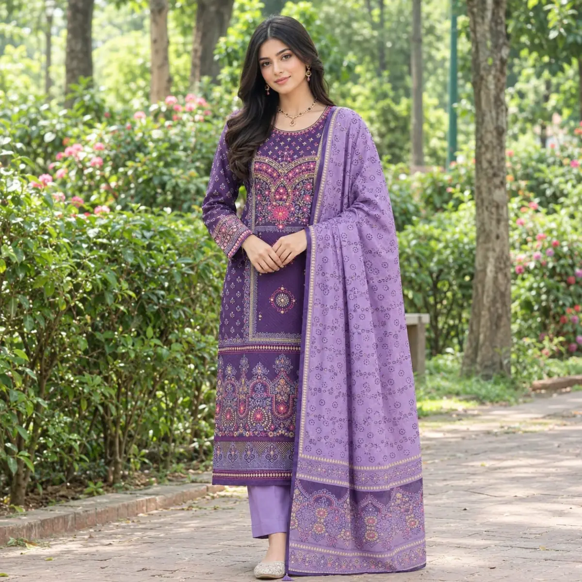 Kar Chupi Boutique Unstitched Three Piece